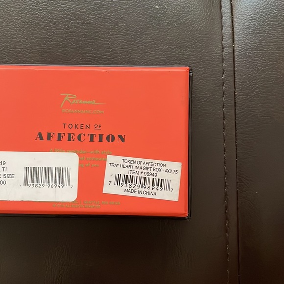 Decorative little plate with a heart - Picture 6 of 6